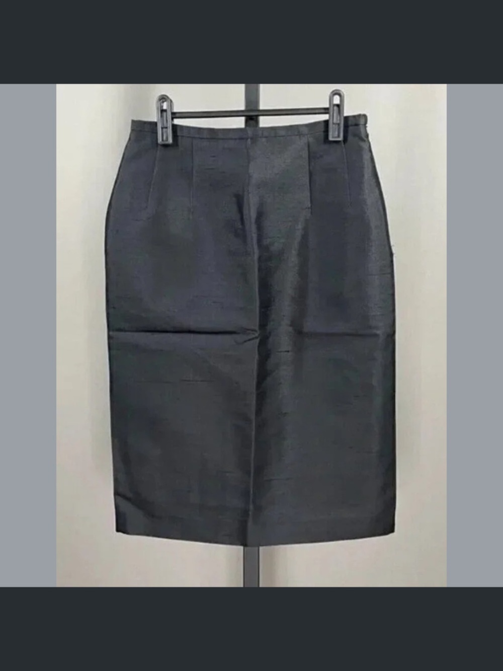 NEW Michael Kors Pencil Skirt Womens 2 black silk straight vintage designer